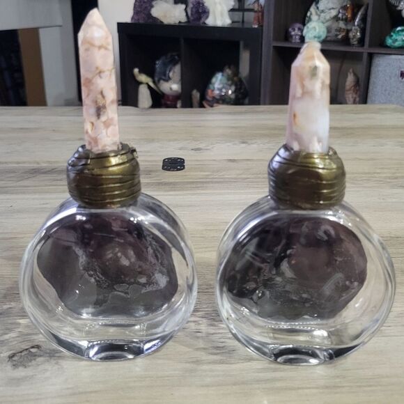 Multicolor Gemstone Potion Crystal Bottles - Picture 3 of 7